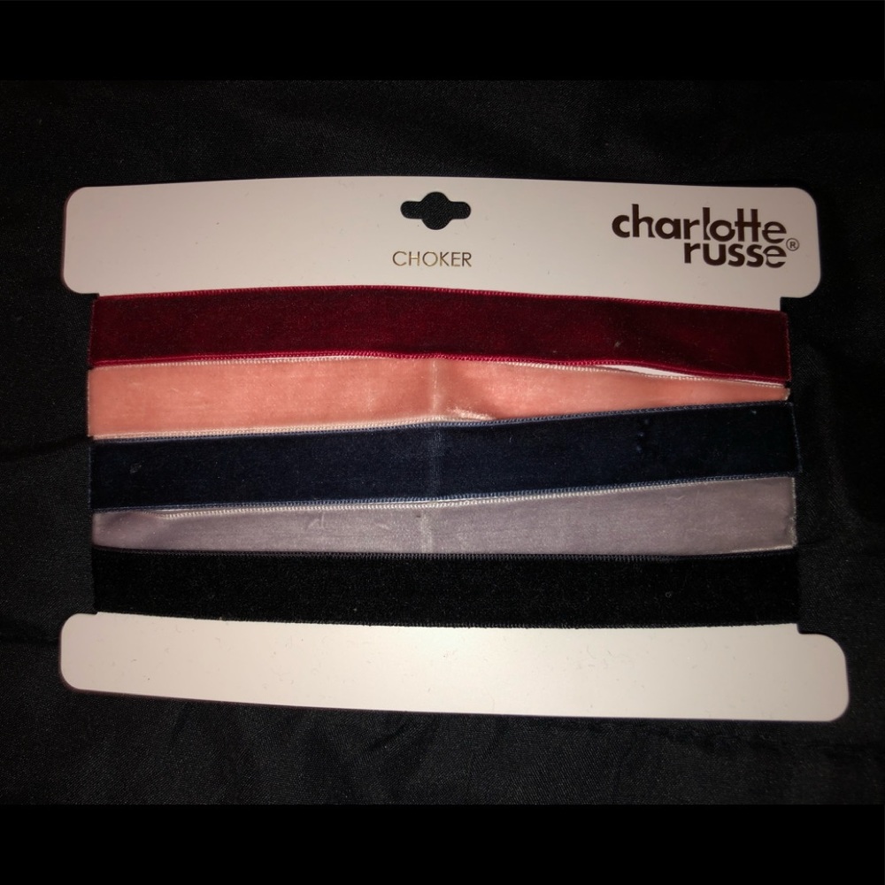 4 piece multi color choker set